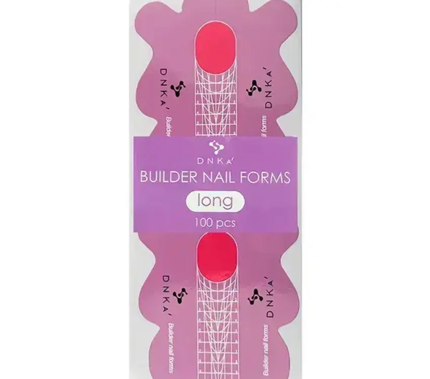 DNKa PAPER BUILDER NAIL FORMS ''DNKa'', LONG 100 PCS