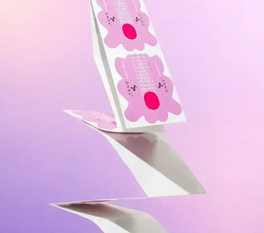 DNKa PAPER BUILDER NAIL FORMS ''DNKa'', LONG 100 PCS