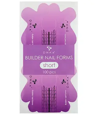 DNKa PAPER BUILDER NAIL FORMS ''DNKa'', SHORT 100 PCS
