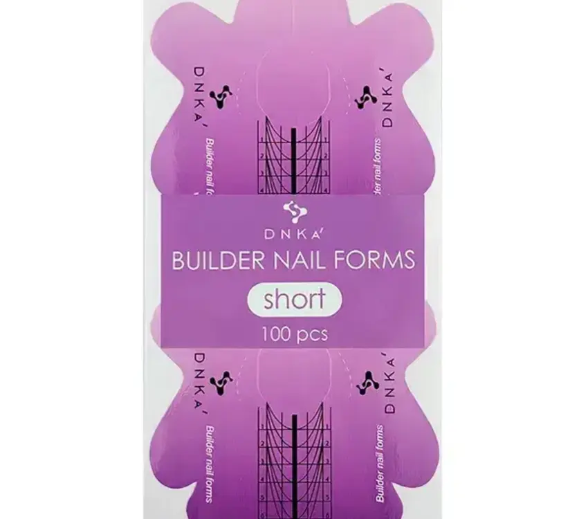 DNKa PAPER BUILDER NAIL FORMS ''DNKa'', SHORT 100 PCS