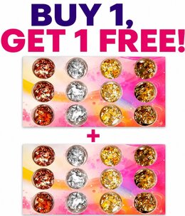 Buy 1 Get 1 FREE Nail Foil Shimmering 12 Pack
