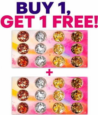 Buy 1 Get 1 FREE Nail Foil Shimmering 12 Pack