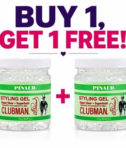 Clubman Buy 1 Get 1 FREE Styling Gel Super Clear Gel 16oz