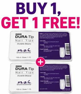 NSI Buy 1 Get 1 FREE Dura Tip Natural Size 1-10 150ct