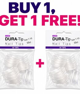 NSI Buy 1 Get 1 FREE Dura Tip Clear Size 1-10 50ct