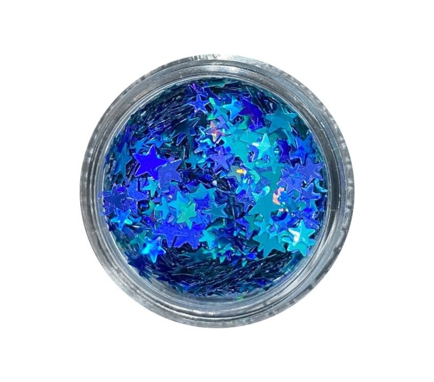 Magpie Blue & Green Stars Shape Pot