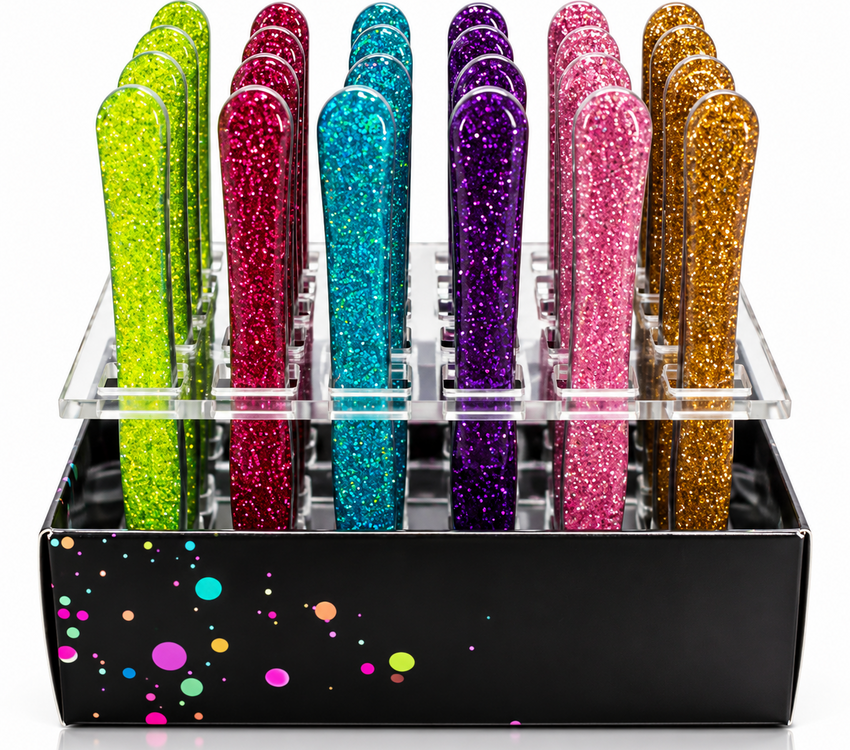 Tweezers Glitter Display 24pcs