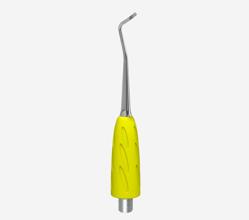 Staleks Pro Combo UNIQ 31 Combo Working part of the pusher (curette, bend to the left) yellow