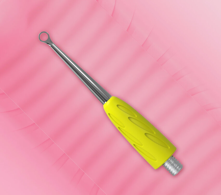 Staleks Pro Combo UNIQ 11 Loop Pusher (working part of the pusher) yellow