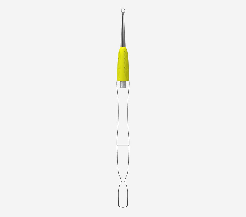 Staleks Pro Combo UNIQ 11 Loop Pusher (working part of the pusher) yellow
