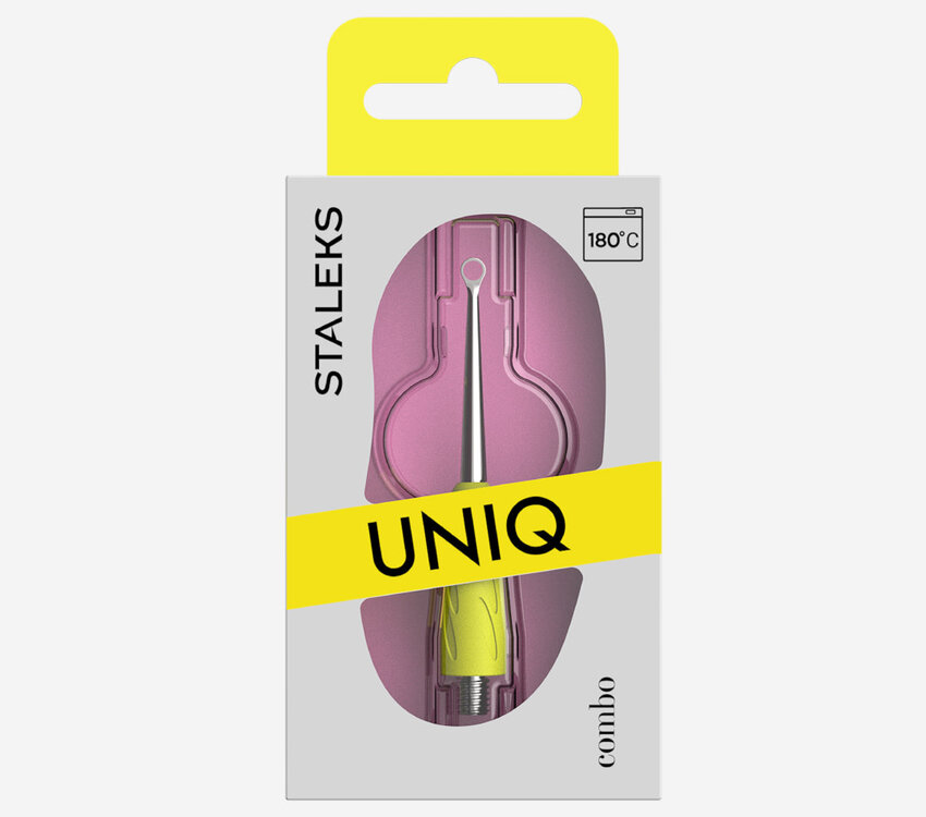 Staleks Pro Combo UNIQ 11 Loop Pusher (working part of the pusher) yellow