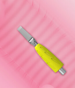 Staleks Pro Combo UNIQ 15 Straight Blade (working part of the pusher)yellow