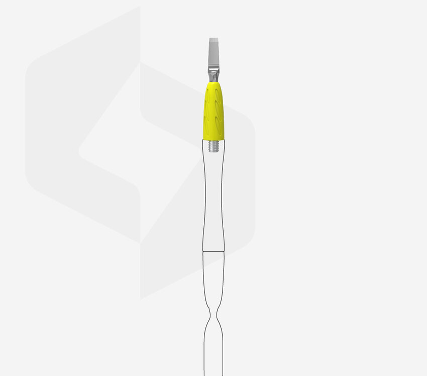 Staleks Pro Combo UNIQ 15 Straight Blade (working part of the pusher)yellow