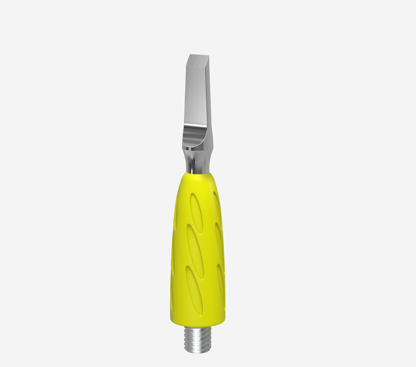 Staleks Pro Combo UNIQ 15 Straight Blade (working part of the pusher)yellow