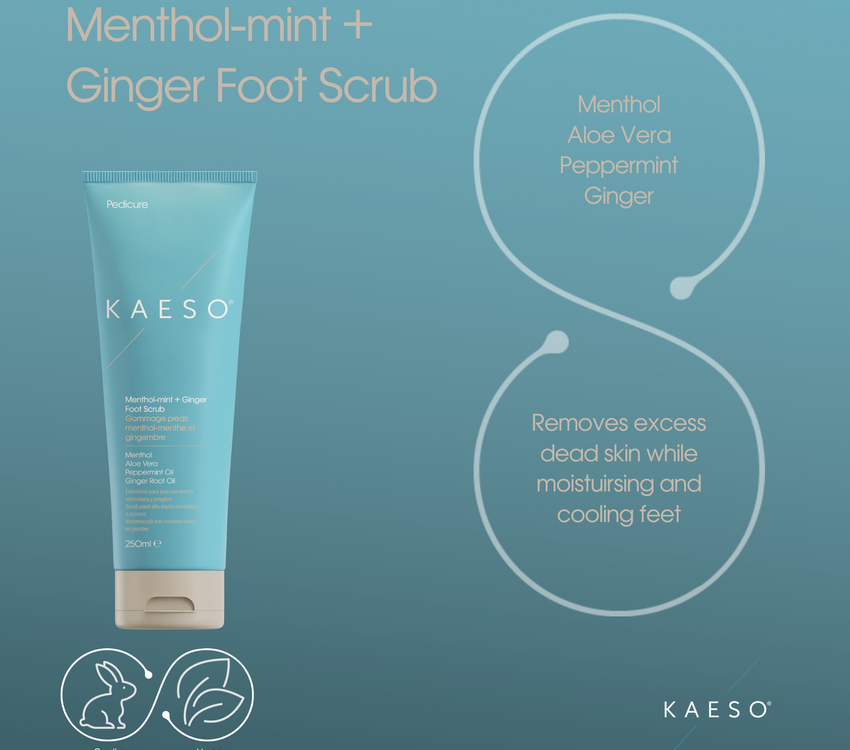 Kaeso Menthol-mint +Ginger Foot Scrub 250ml