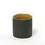 Kinta Tasse de café ocre-noir fabriquée à la main