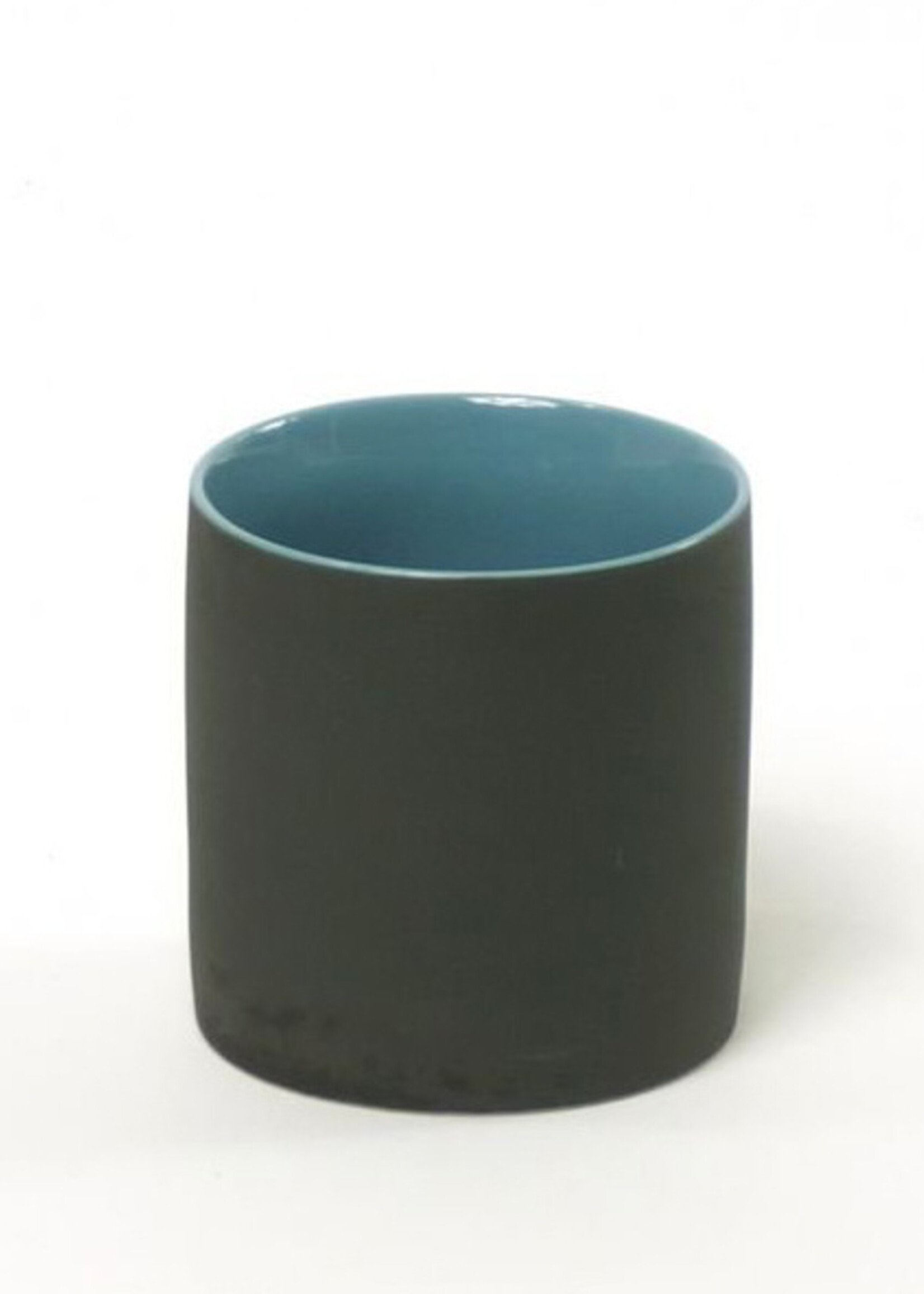 Kinta Tasse de café bleu-noir fabriquée à la main
