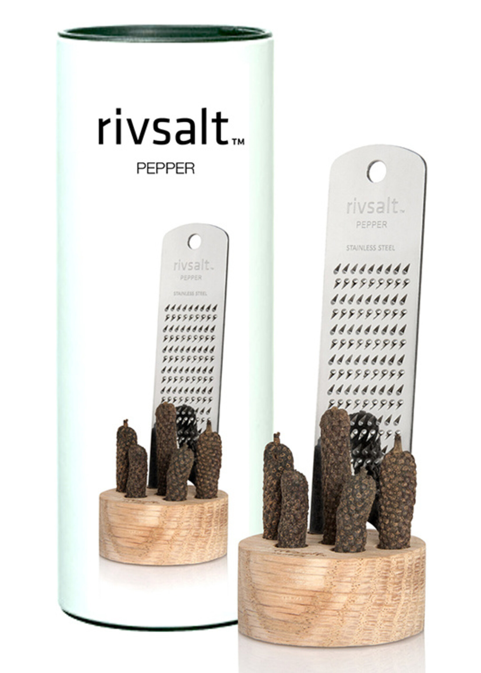 Rivsalt Peper geschenkdoos: rasp met peper uit Java
