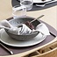 LindDNA Afgeronde bordeaux lederen placemats