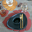 LindDNA Lederen placemats sienna -oranje rood