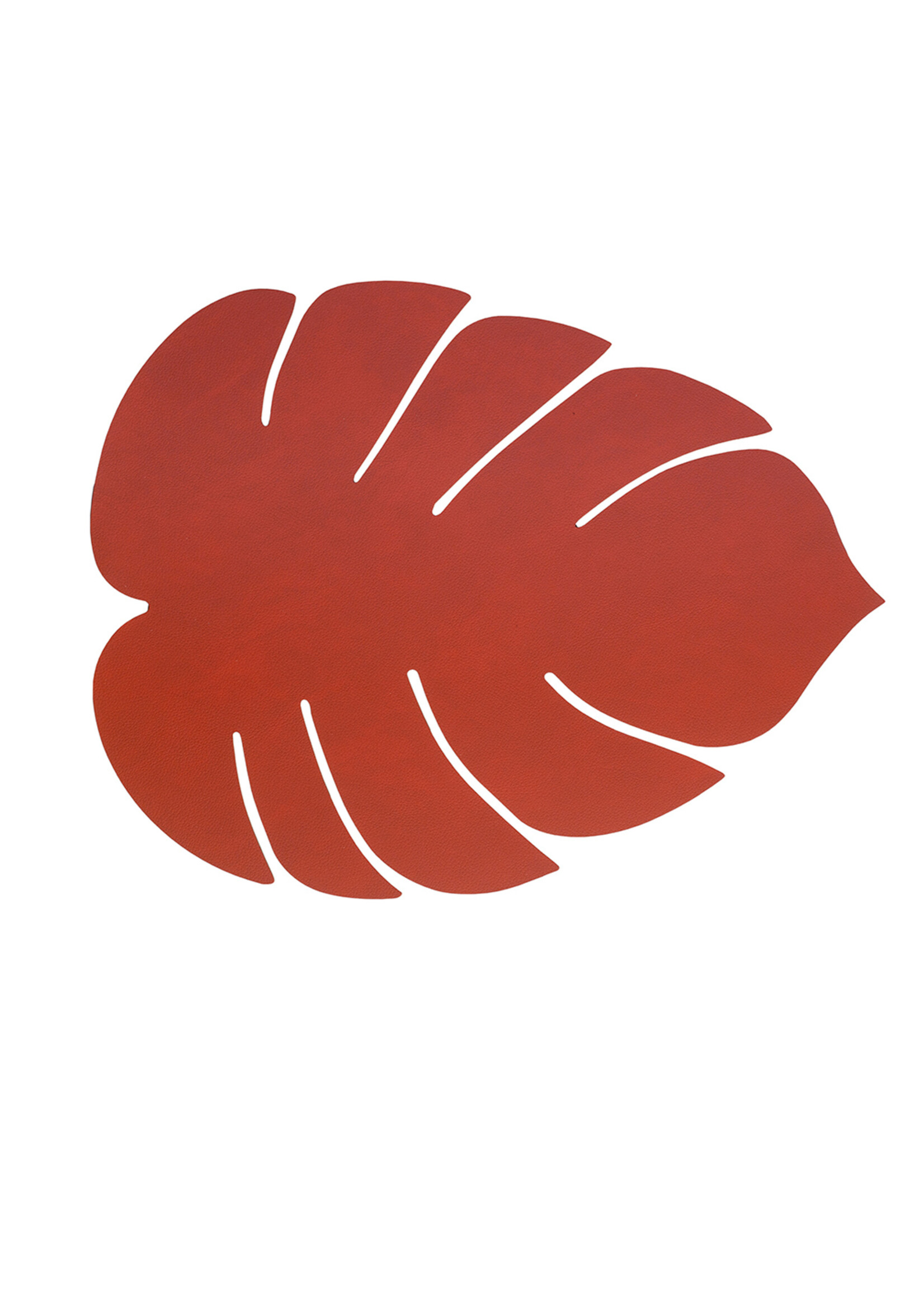 LindDNA Lederen placemats sienna -oranje rood