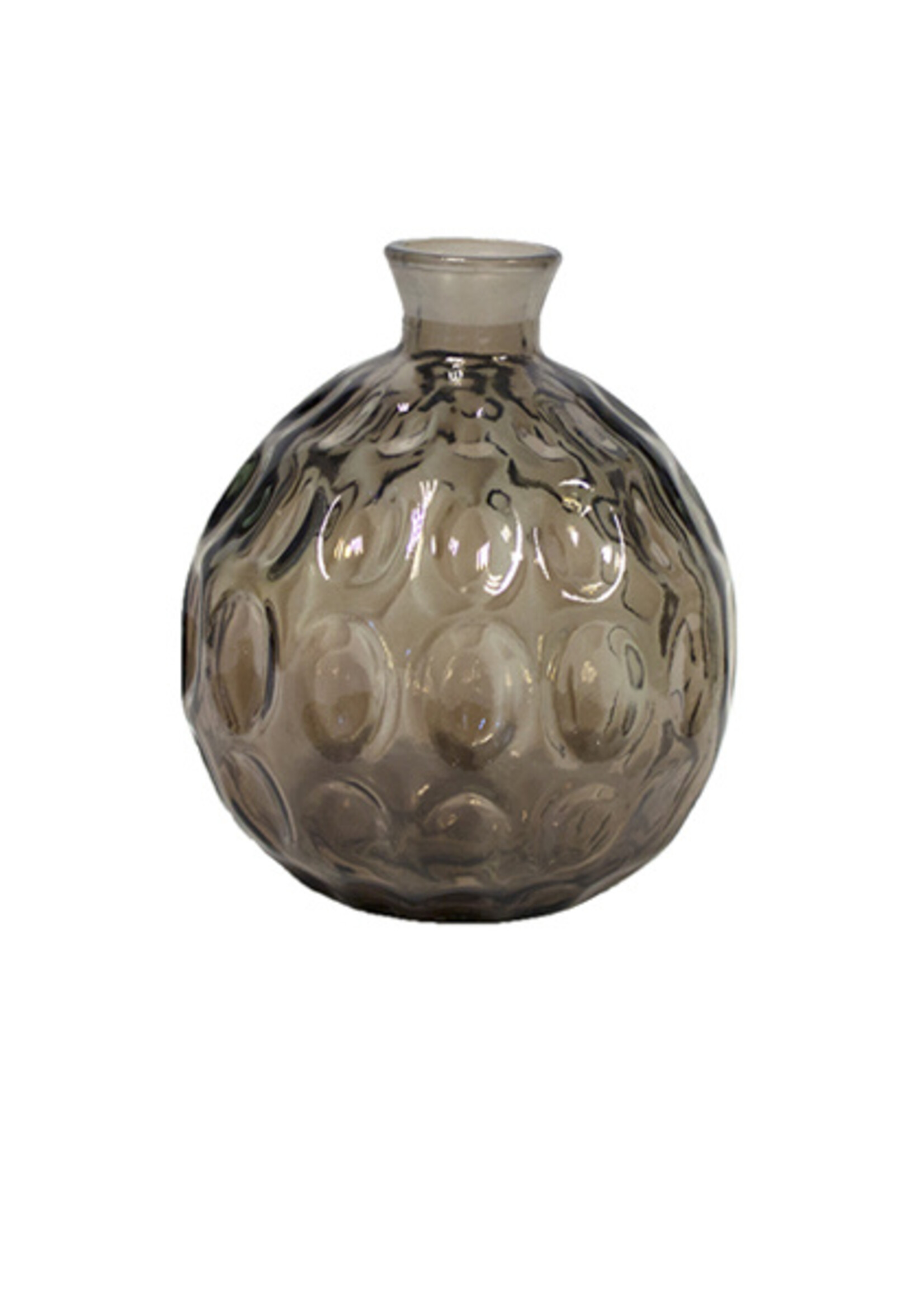 Oohh Vase original brun Barcelona en verre recyclé Oohhx