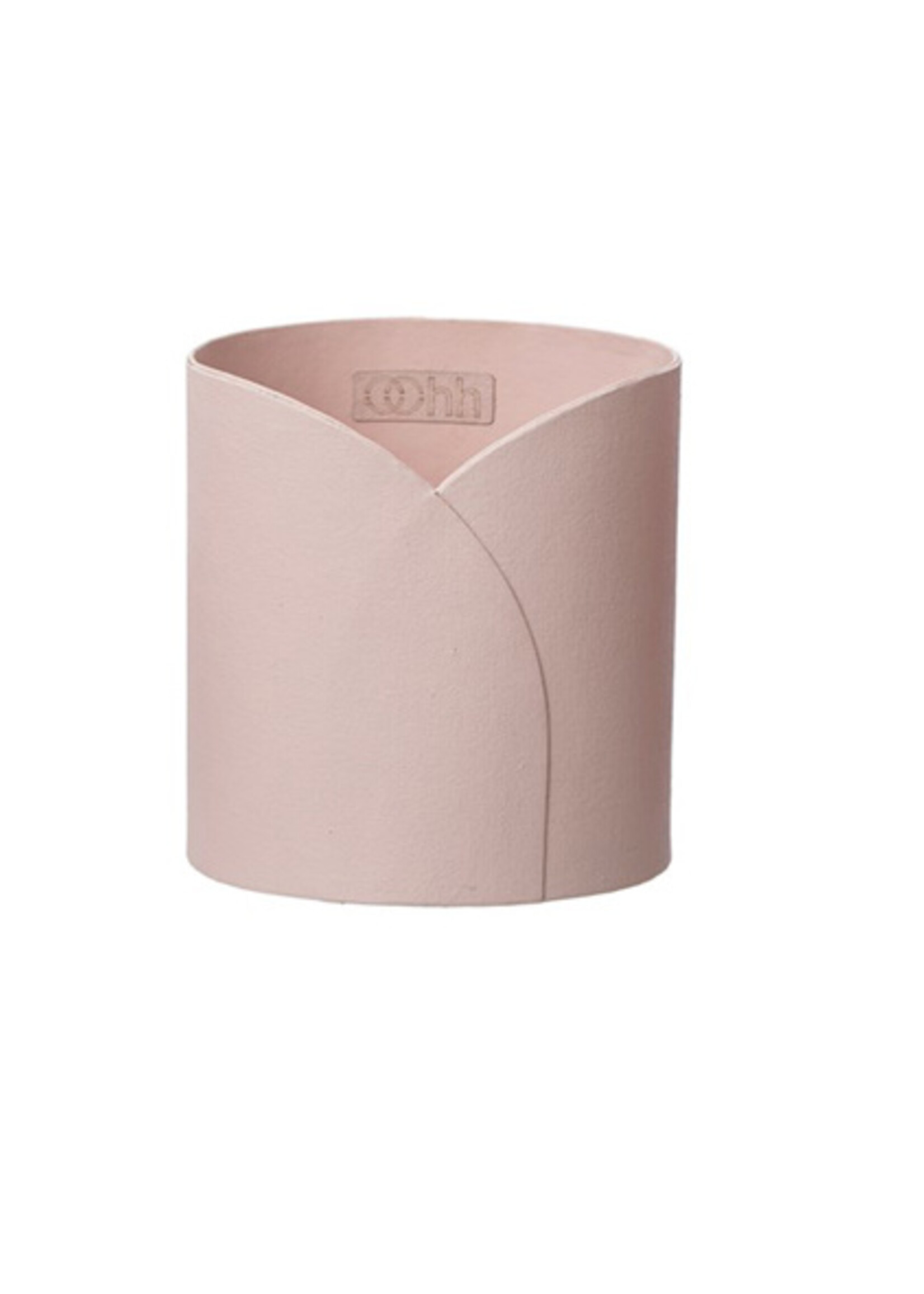 Oohh Cache-pot VIENNA en papier recyclé rose pastel
