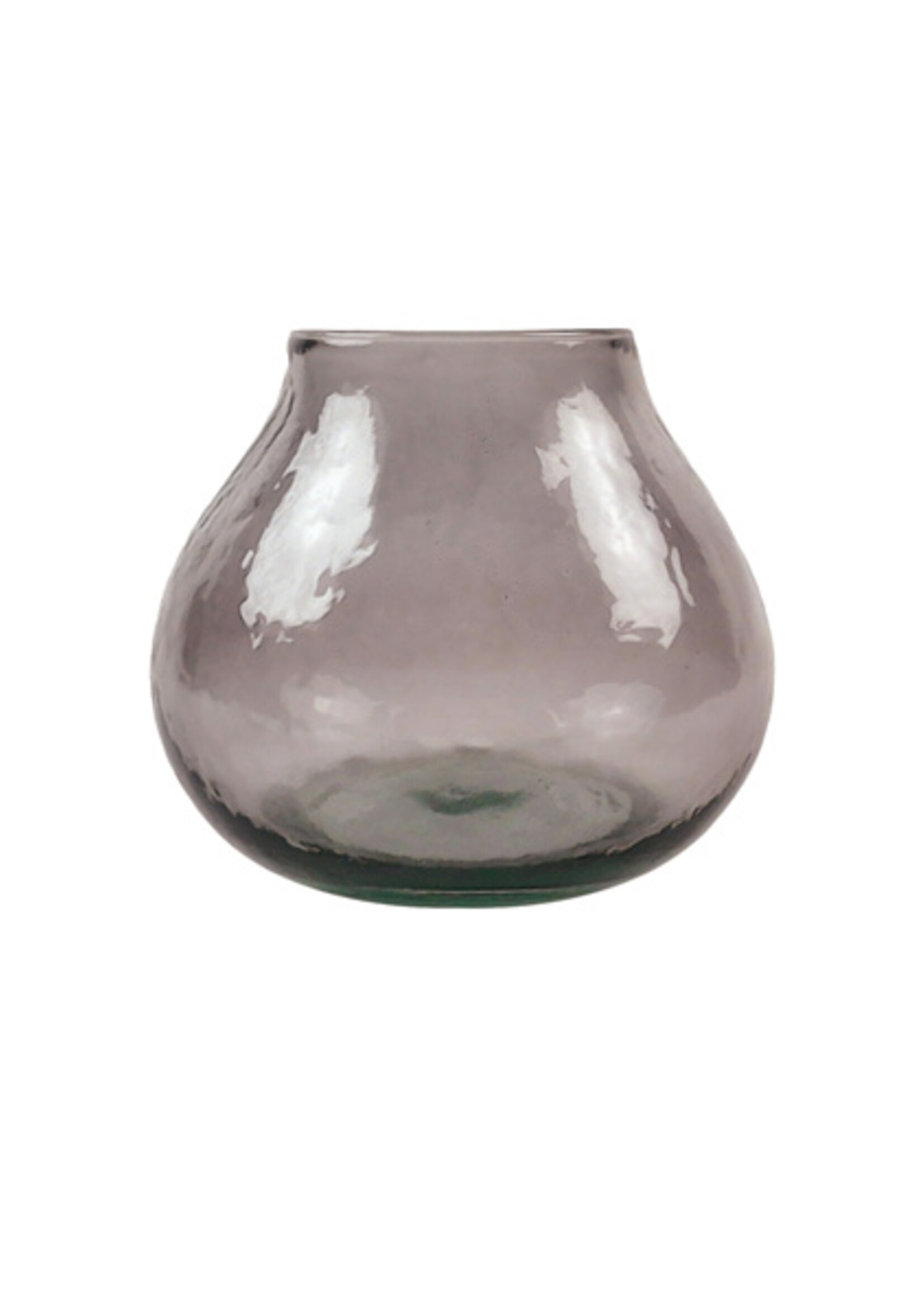 Oohh Vase bordeaux en forme de goutte de verre recyclé