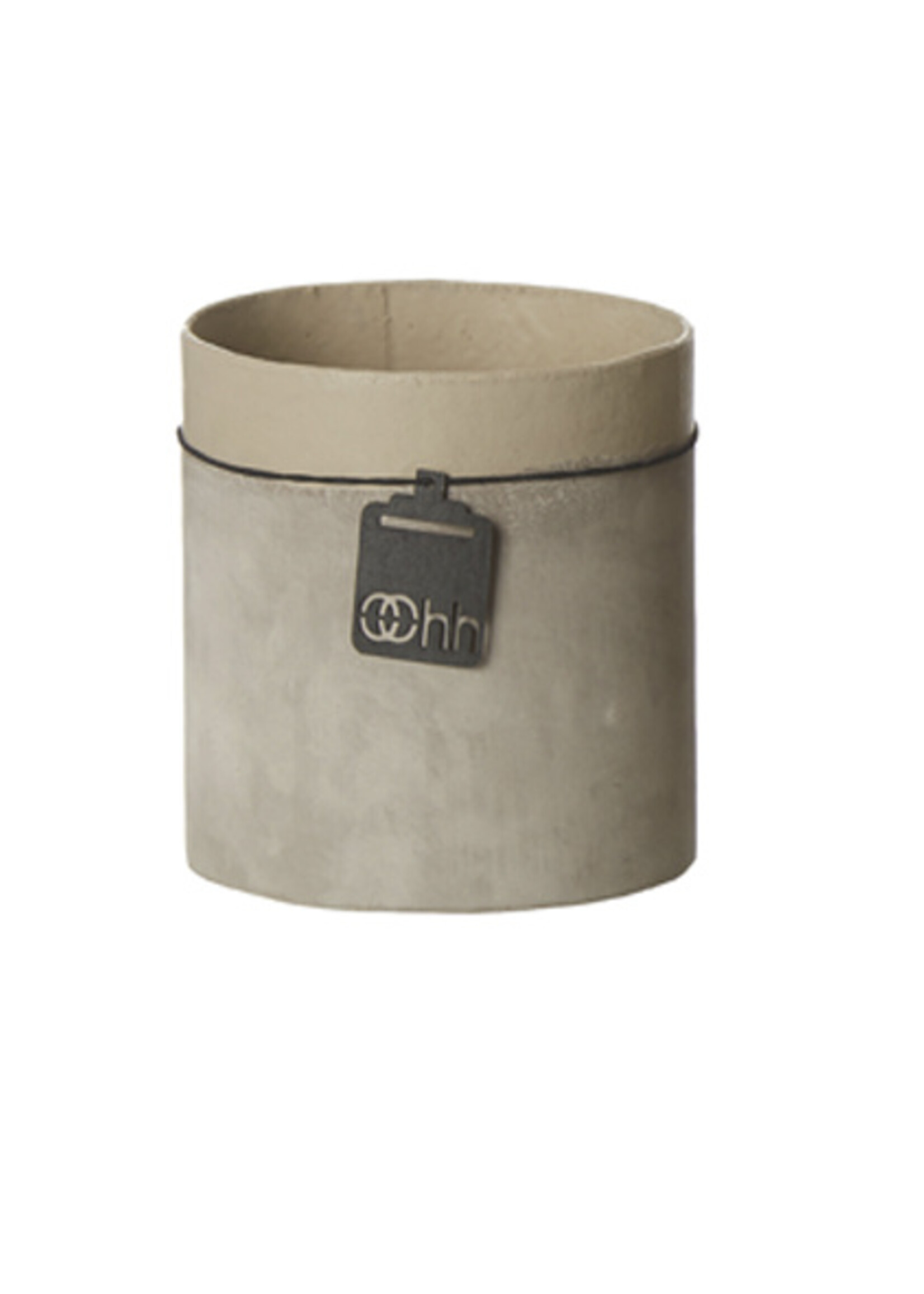 Oohh Cache-pot en papier recyclé avec apparence ciment, grand format