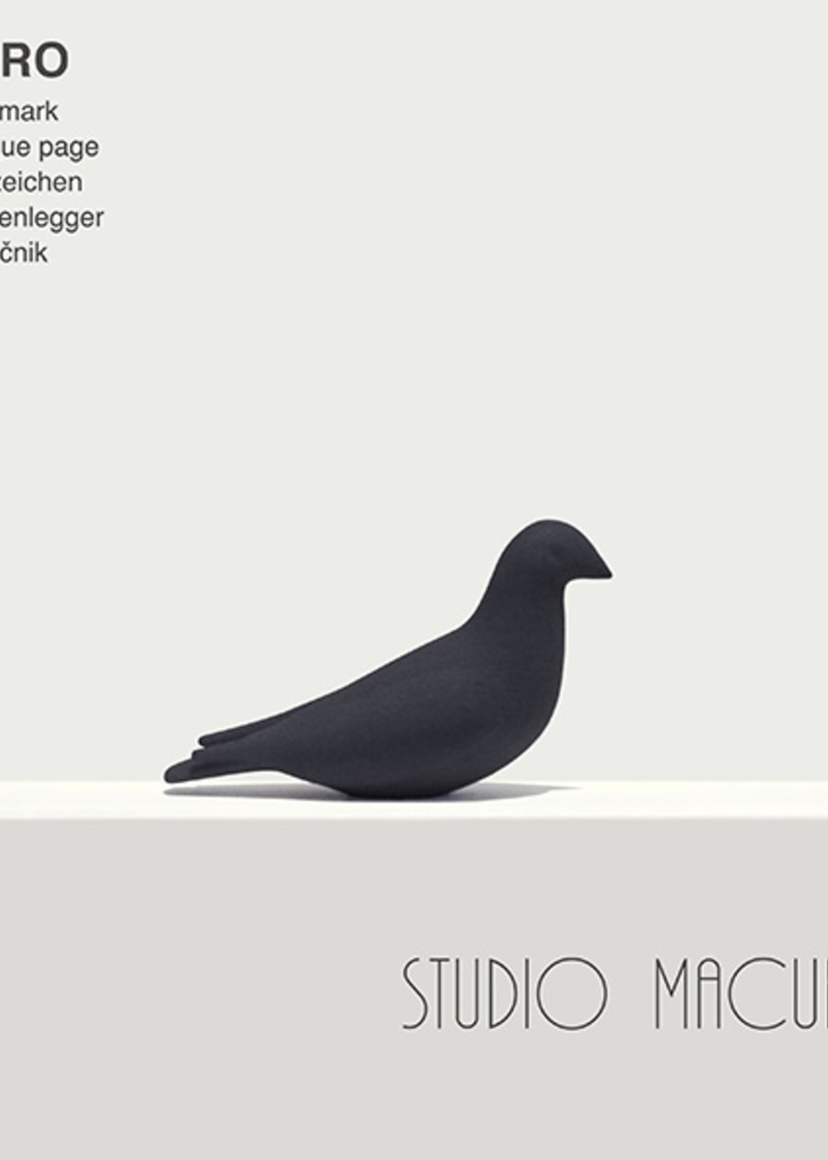 Studio Macura PERO SIT marque page noir