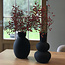 Gusta Vase en céramique noire mate