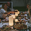 Lampe de table Dentelles H1515 socle en terracotta