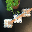 SoyHive Kaars Bubble Wit met gedroogde bloemblaadjes