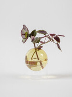 Studio About Vase à bulles sur pied jaune bas