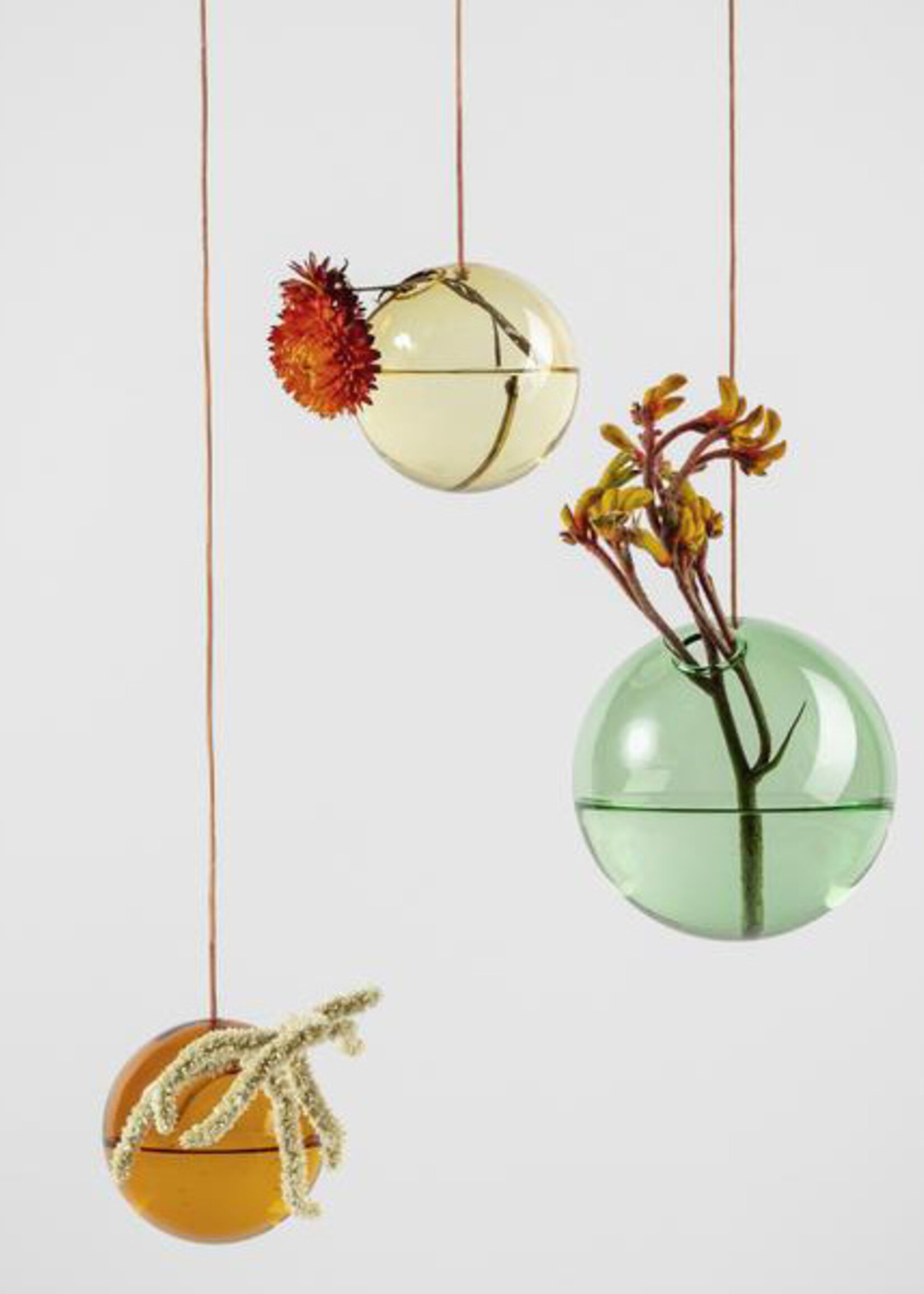 Studio About Vase à bulles suspendu jaune S