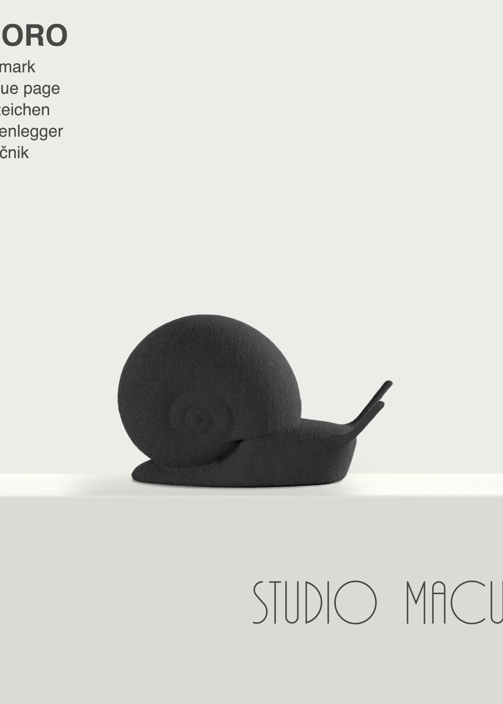 Studio Macura SPORO zwarte bladwijzer