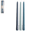 Gusta Set de 3 bougies 'swirl' bleu