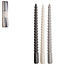 Gusta Set van 3 kaarsen 'swirl' grijs