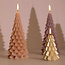 Rustik Lys Kaars kerstboom cognackleurig