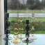 Gusta Bougeoir en verre (bleu)