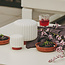 Lampes Dentelles H9 socle en terracotta - set de 3