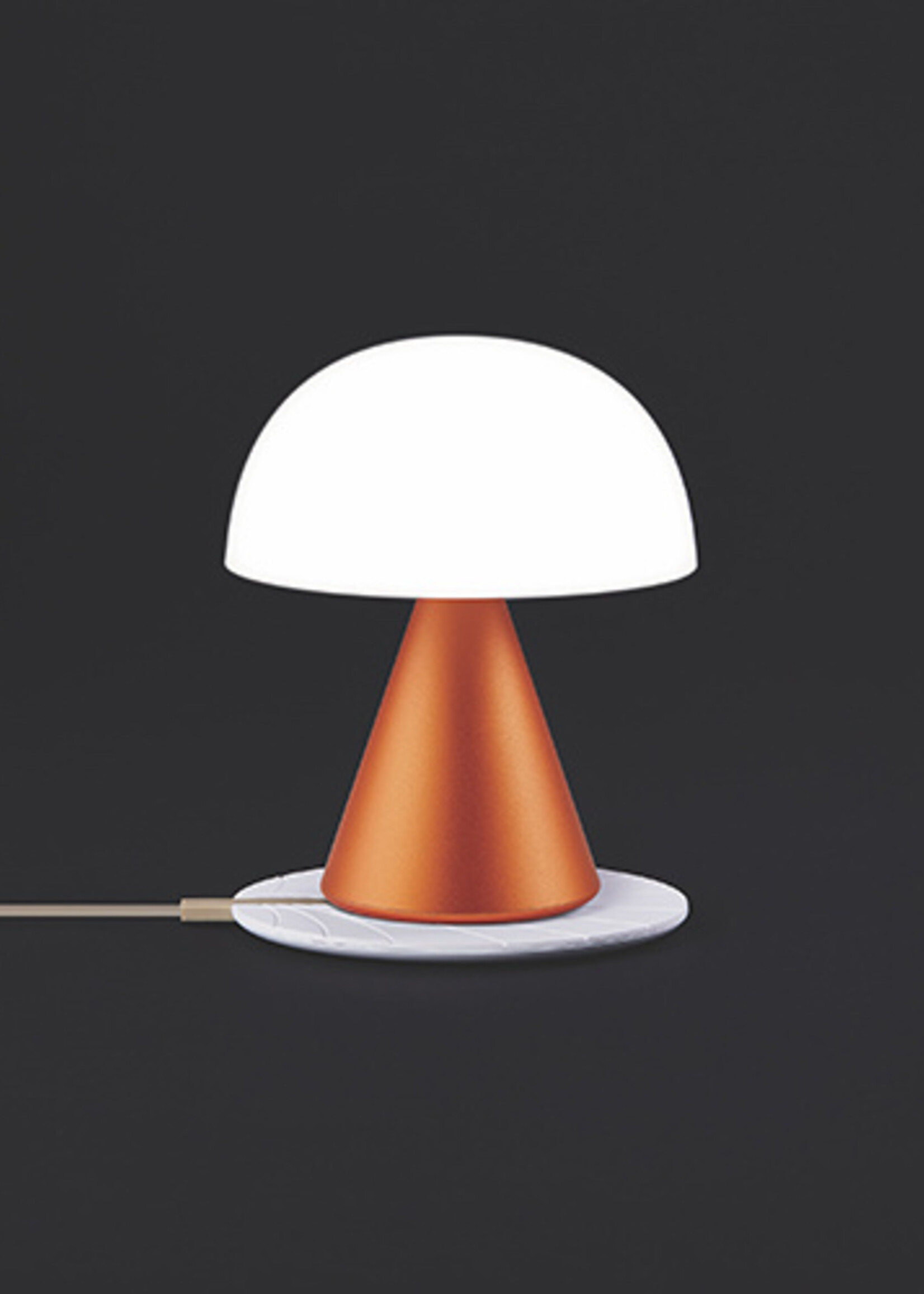 Lexon Mina M oplaadbare ledlamp dark orange