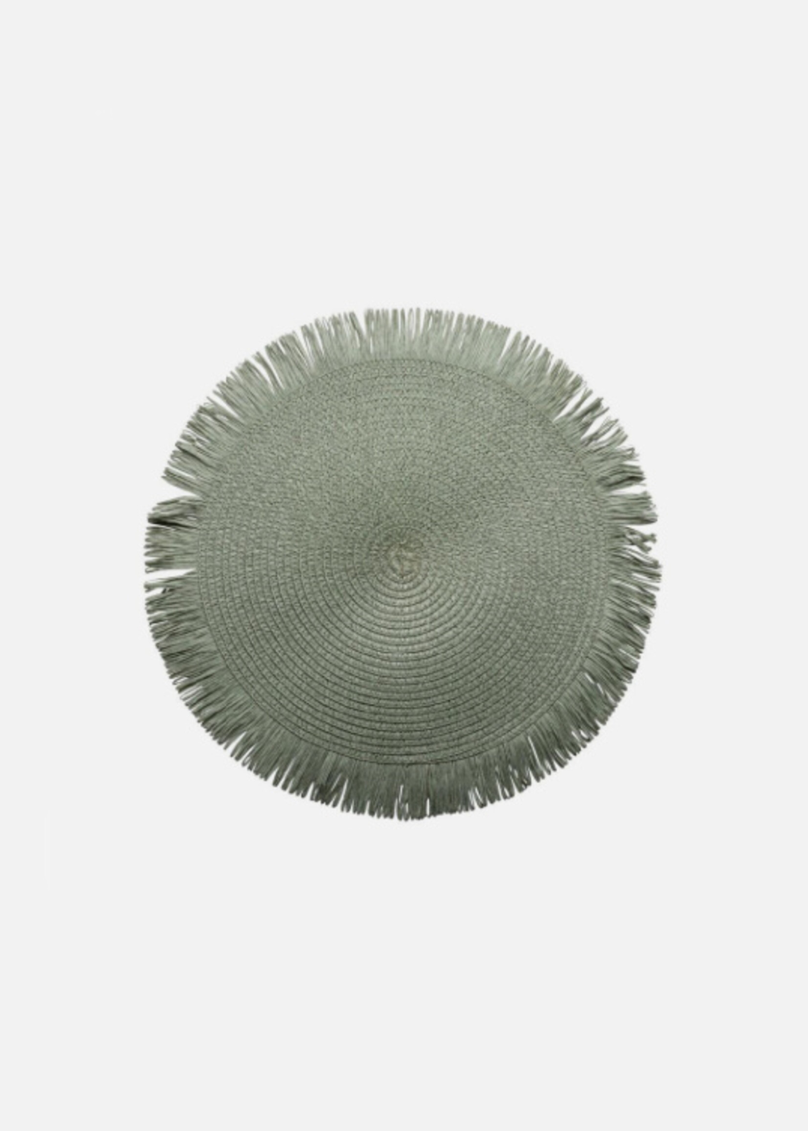 Gusta Set de 2 napperons ronds verts