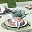 Gusta Set van 2 ronde placemats groen
