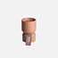 Gusta Bougie en ciment rose duo S