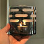 Gusta Bougeoir en verre - waves