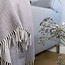 Malagoon Plaid dubbelzijdig - grijs/gebroken wit - recycled wol