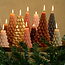 Rustik Lys Kaars kerstboom goudkleurig