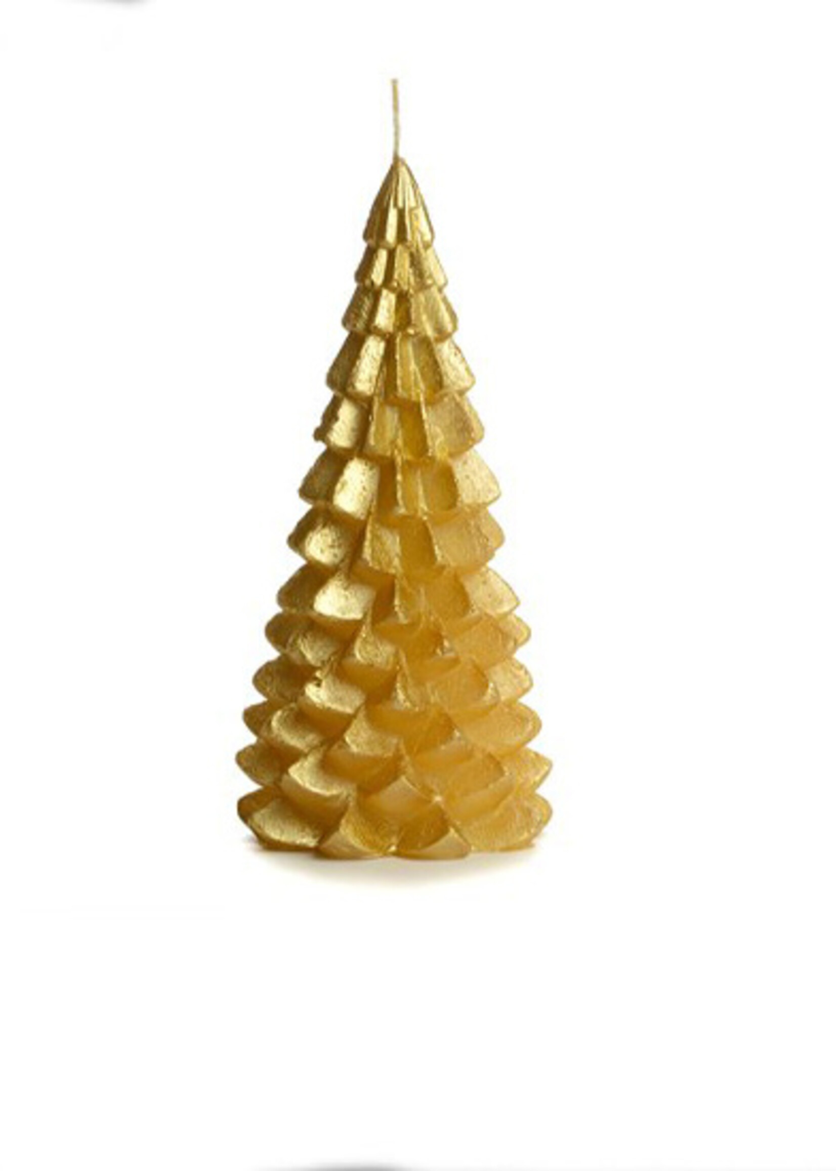 Rustik Lys Kaars kerstboom goudkleurig