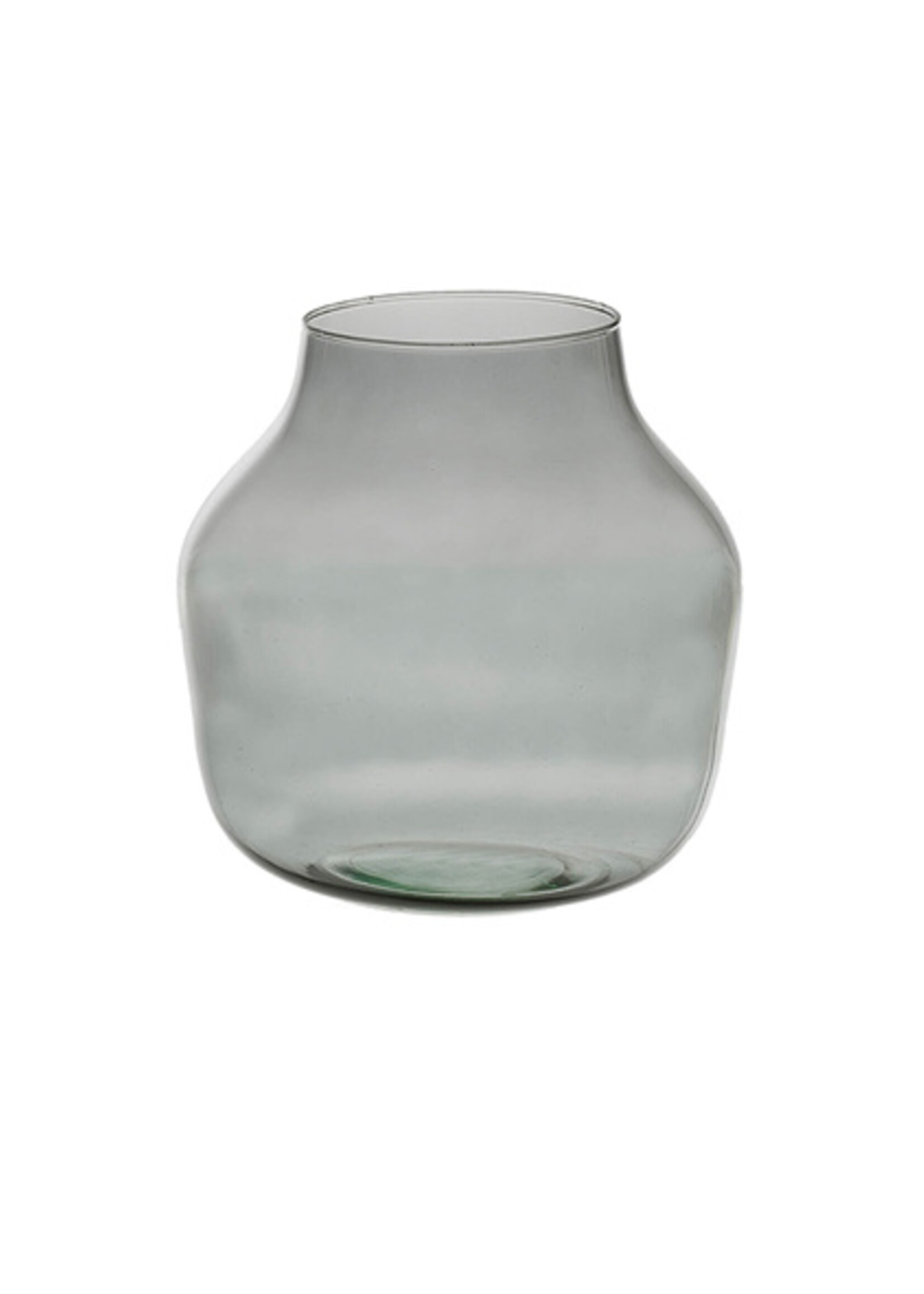 Oohh Vase en forme de goutte de verre recyclé taupe/mauve